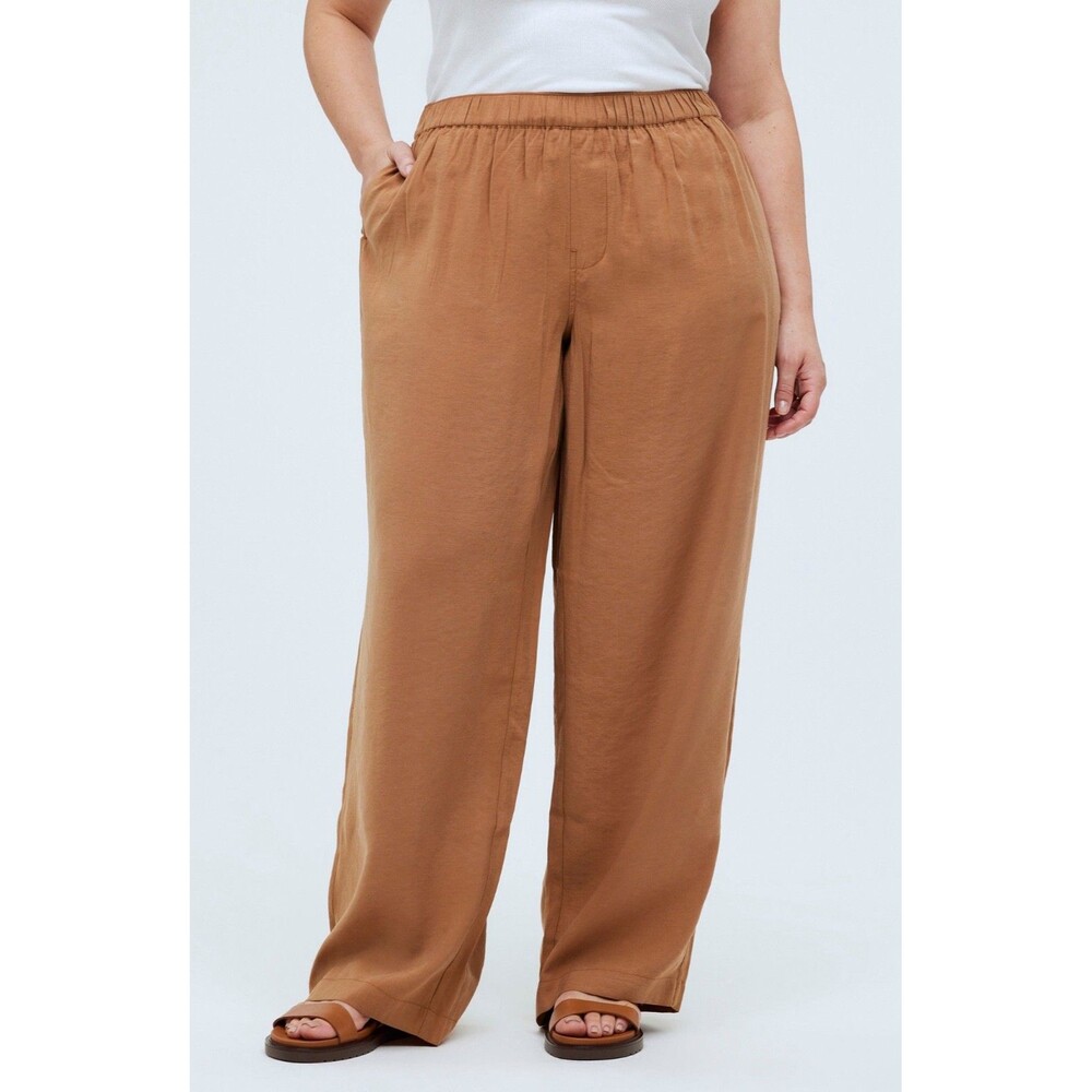 Madewell Women’s Softdrape Wide Leg Pull-On Pants Size 3X NWT Silky Modal Boho